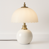 Luminária Cerâmica Vidro Retrô Romântico Design