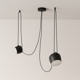 Pendente Duplo Preto Ilha Cozinha Iluminação Design