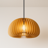 Pendente de Madeira Escandinavo Luz Acolhedora Design