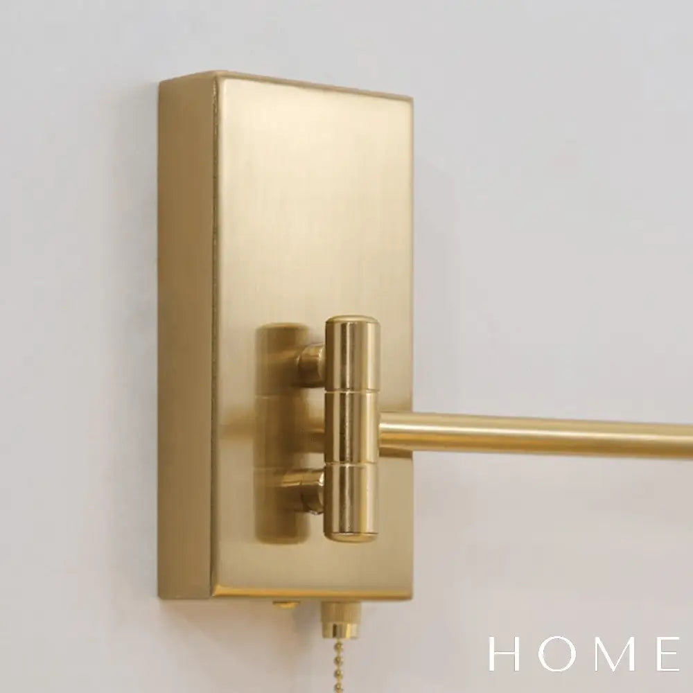 Arandela de Parde Articulada Retrô Dourada