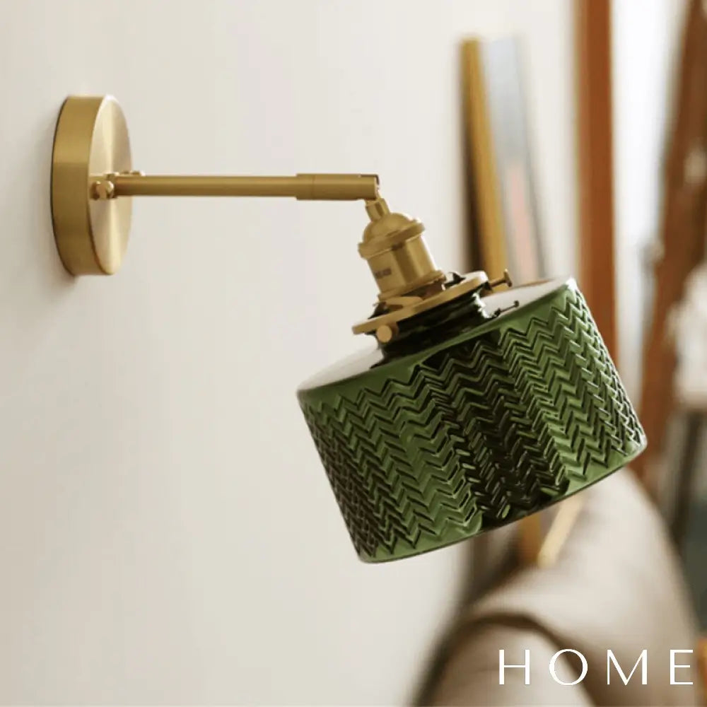 Arandela Vintage De Metal E Vidro Para Parede Iluminação