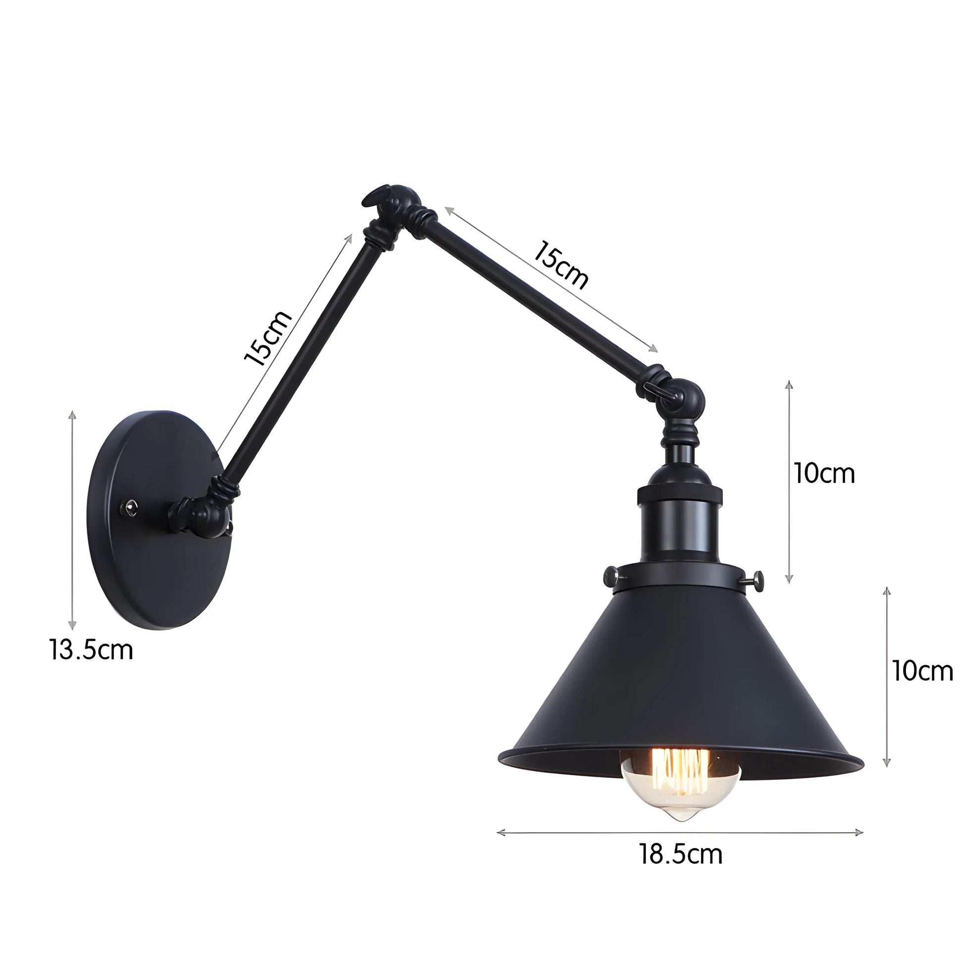 Arandela Industrial Retrô Articulada Liorah Artic