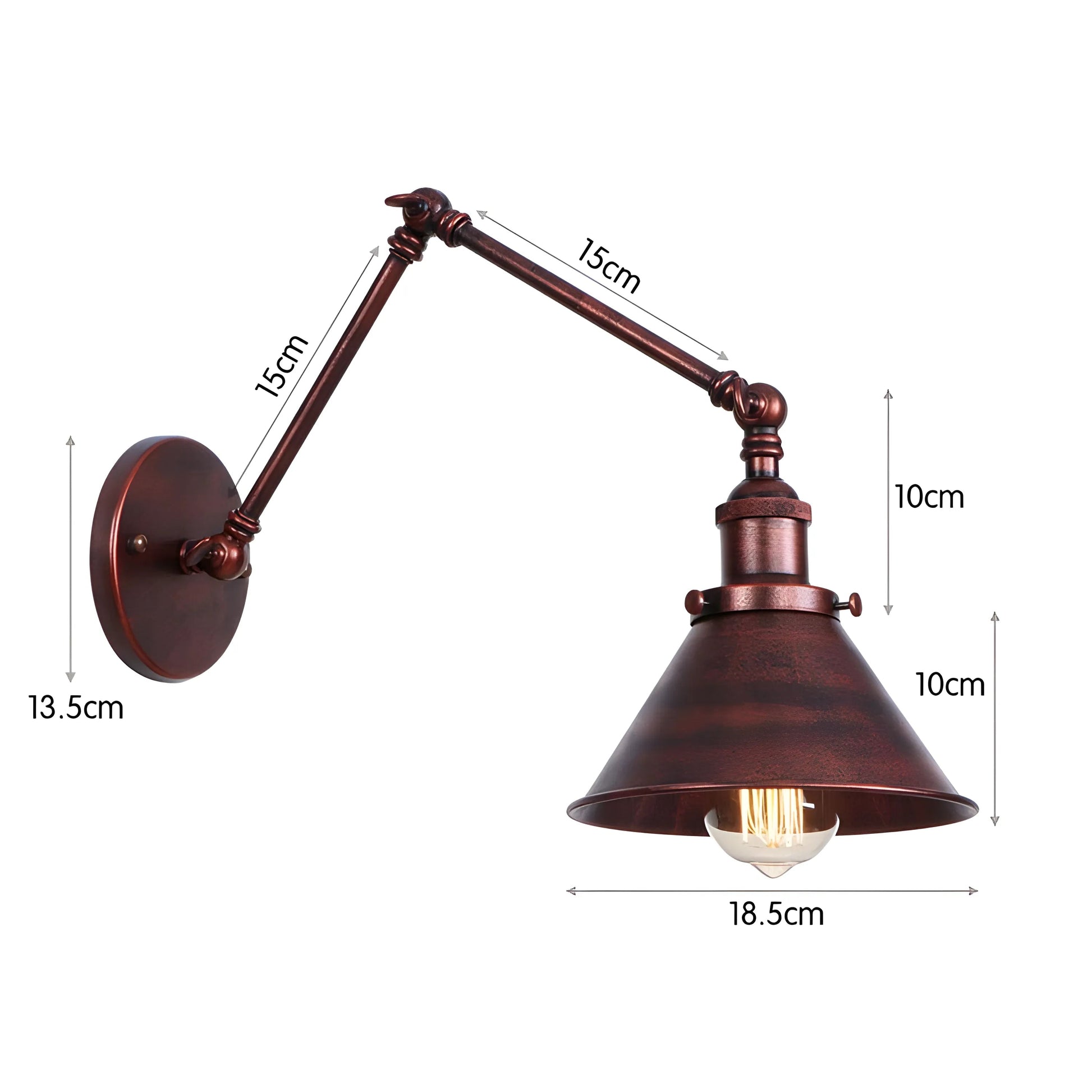 Arandela Industrial Retrô Articulada Liorah Artic