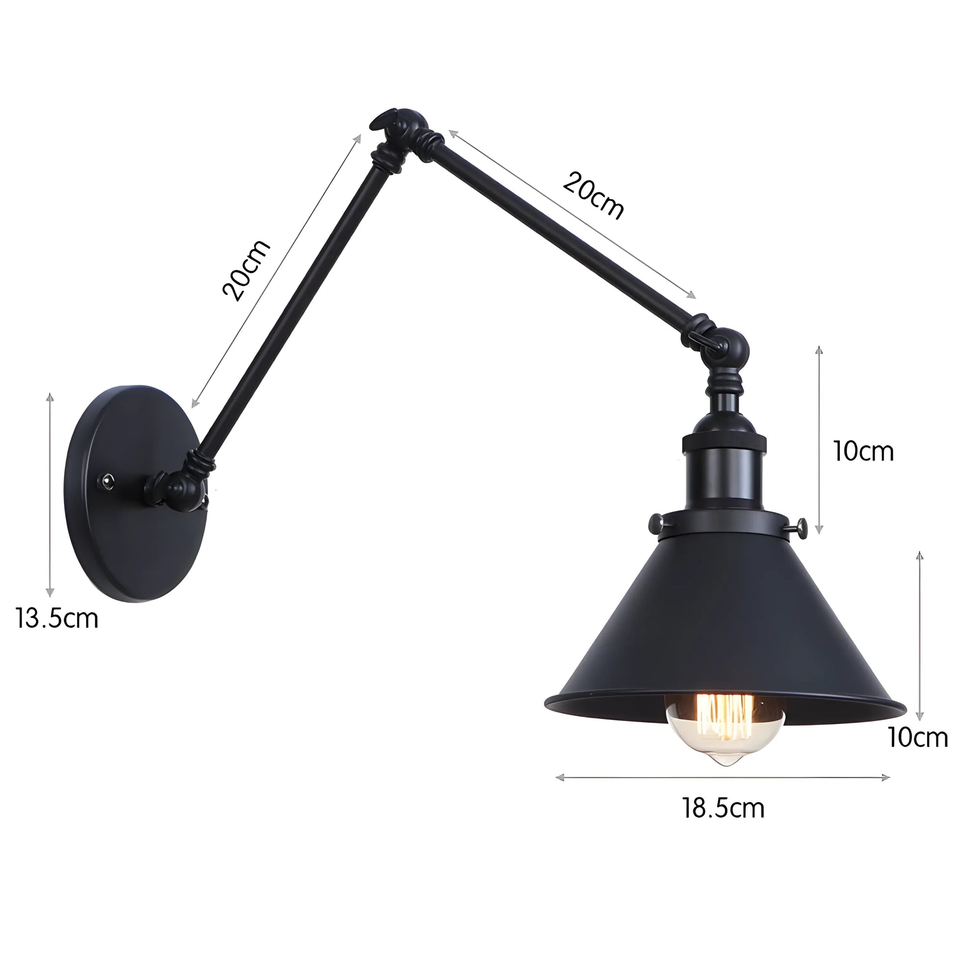 Arandela Industrial Retrô Articulada Liorah Artic