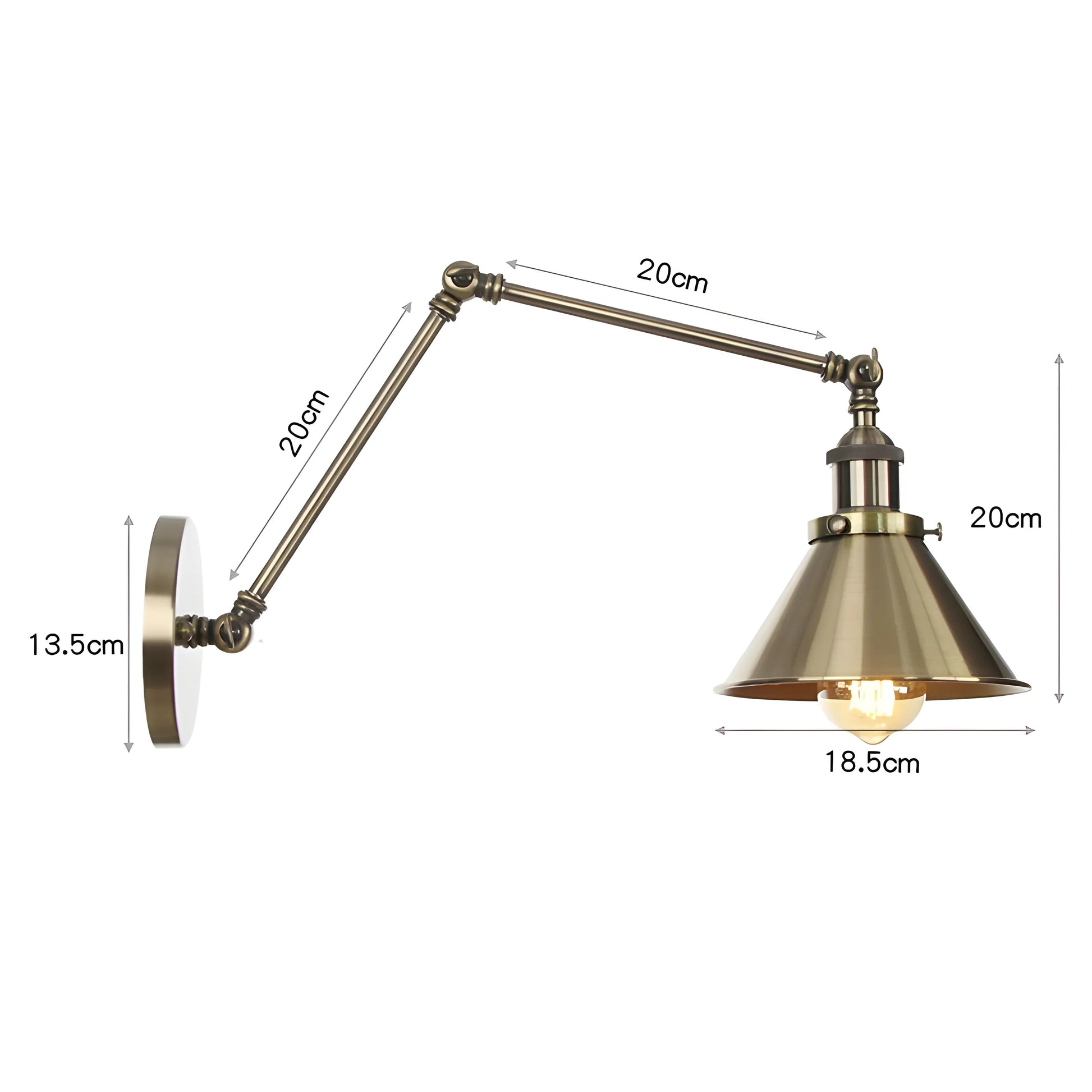 Arandela Industrial Retrô Articulada Liorah Artic