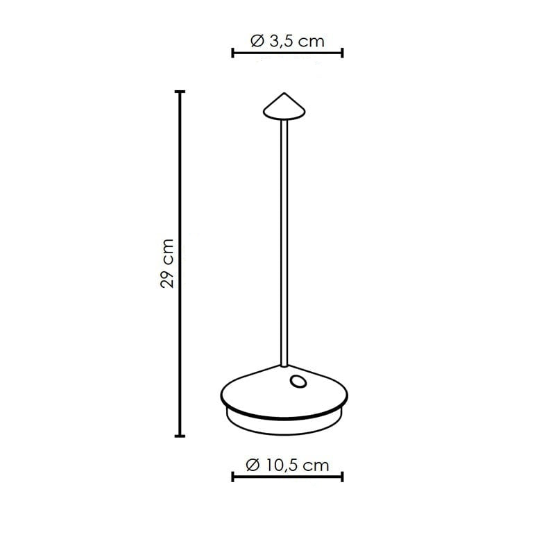 Luminária de Mesa Sem Fio Freedom Light Recarregável
