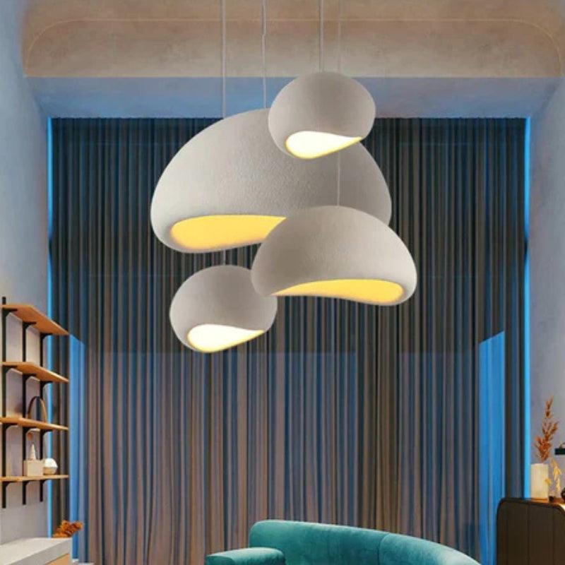 Pendente Orgânico Khmara Wabi-Sabi - Design em Resina - homedecor