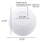 Globo Esfera Bola 10, 12, 14 e 15 cm Diametro Vidro Fosco Sem Colar