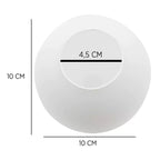 Globo Esfera Bola 10, 12, 14 e 15 cm Diametro Vidro Fosco Sem Colar