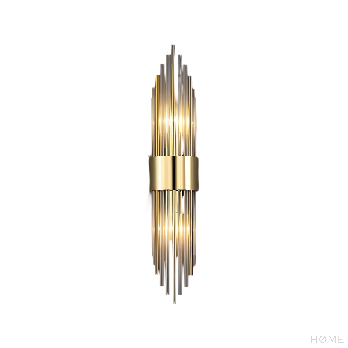 Arandela Spartan Metal e Vidro Parede - homedecor