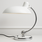 Abajur Articulado Moderno Braço Cromado Cúpula Design - homedecor