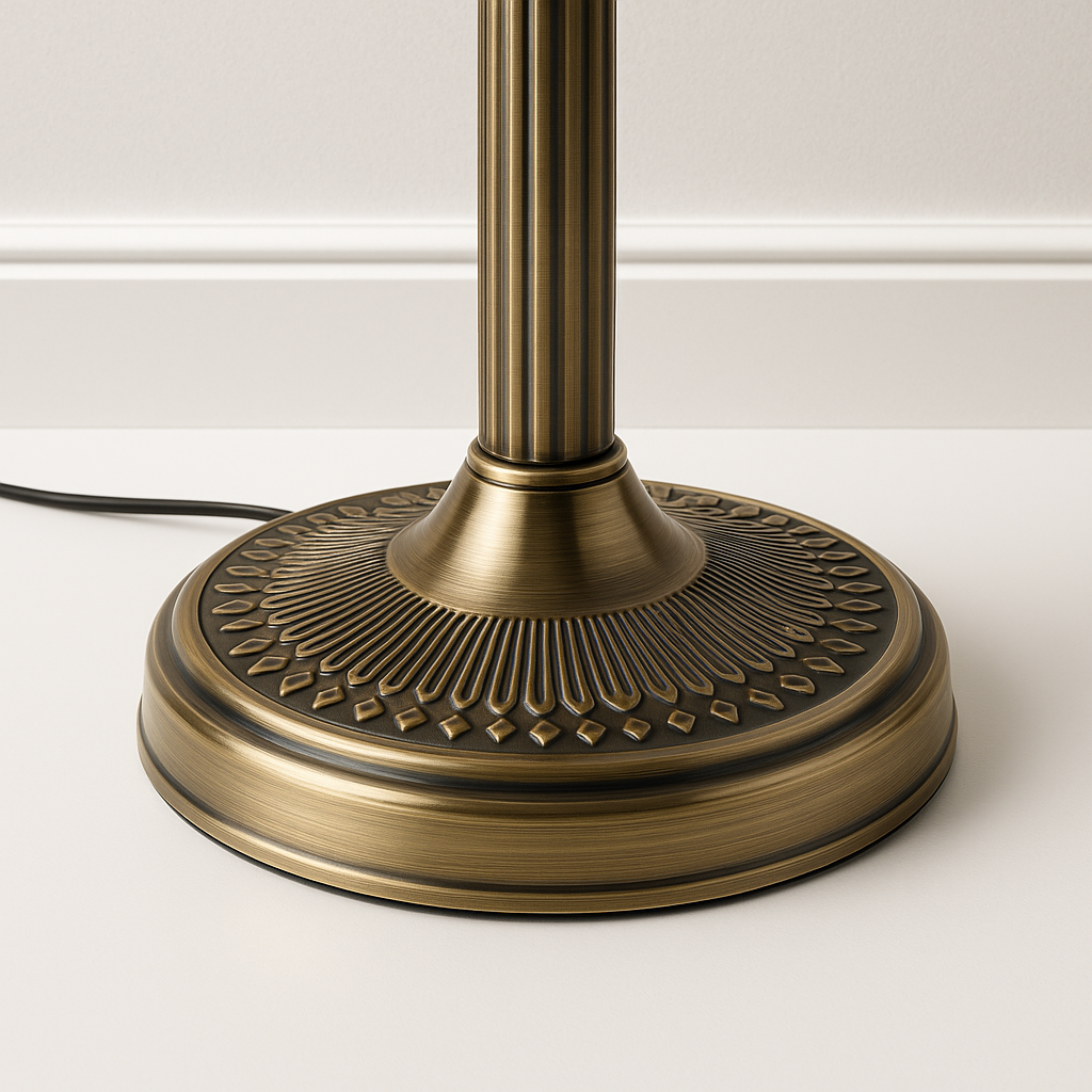 Abajur Clássico Banker Vidro Verde Metal Vintage - homedecor