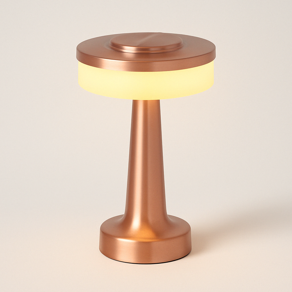 Abajur Cônico LED Integrado Minimalista Luxo Moderno - homedecor