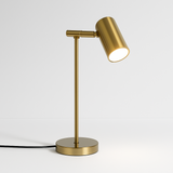 Abajur Dourado Articulado LED Integrado Luxo Moderno