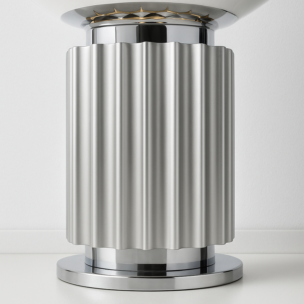 Abajur Italian Vidro Alumínio Design Icônico Clássico - homedecor