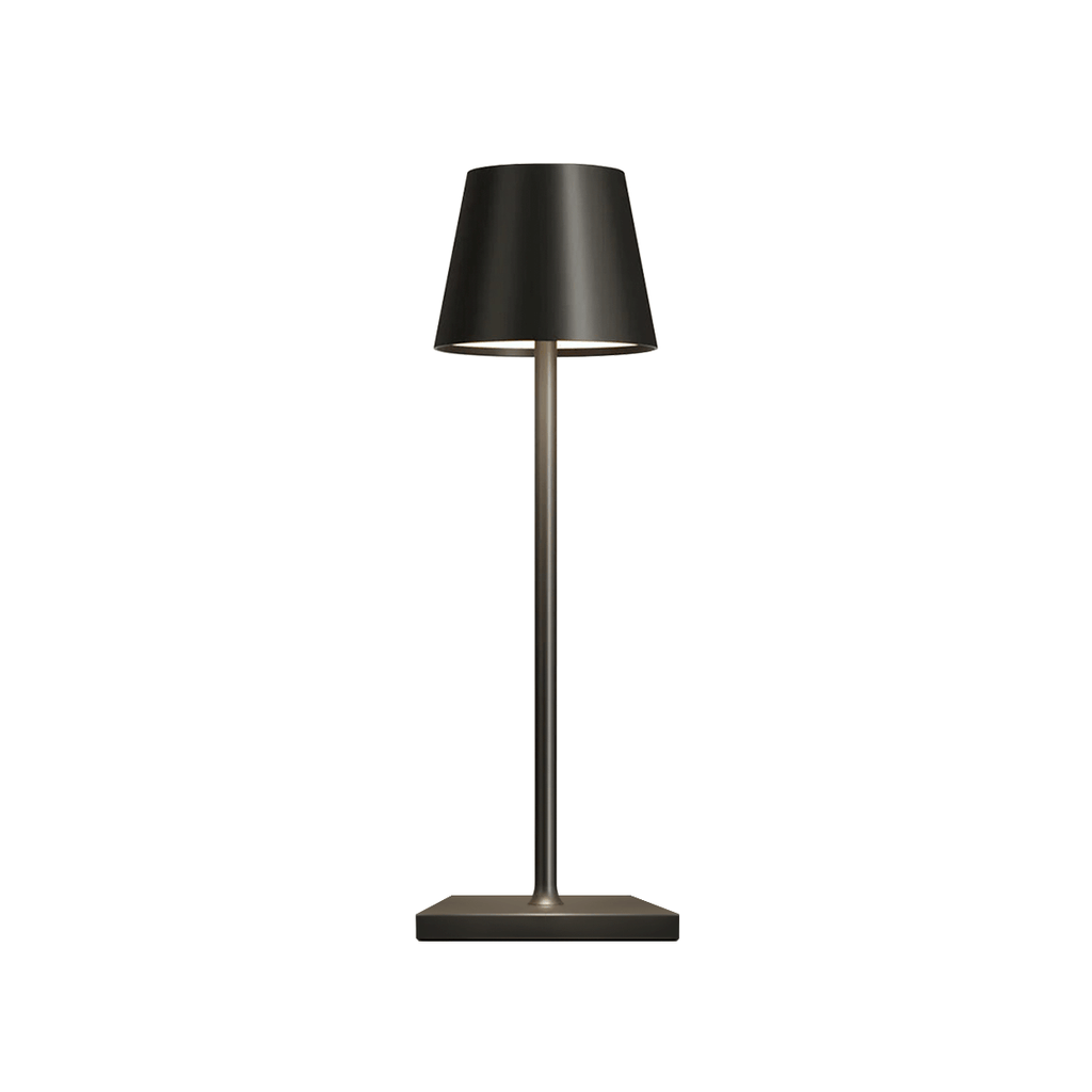 Abajur LED minimalista Zenith. Design moderno e iluminação eficiente.