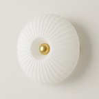 Arandela Art Déco Vidro Âmbar Canelado Elegante - homedecor