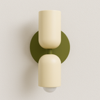 Arandela Colorblock Verde Sage Terracota Moderno - homedecor