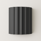 Arandela Design Canelado Resina Fosca Minimalista - homedecor