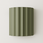 Arandela Design Canelado Resina Fosca Minimalista - homedecor