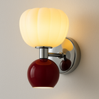 Arandela Cromada Vidro Canelado Liso Elegante Design - homedecor