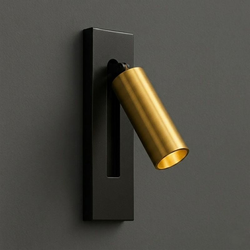 Arandela LED Articulada Dourado Minimalista 360°