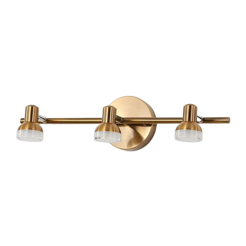 Spot Triplo LED Dourado Bivolt