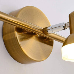 Spot Triplo LED Dourado Bivolt