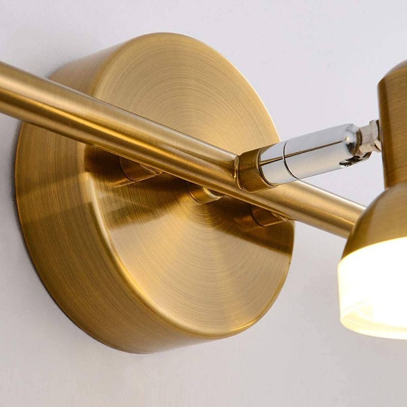 Spot Triplo LED Dourado Bivolt