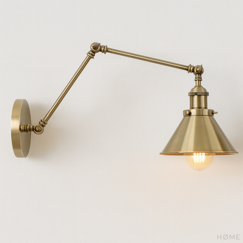 Arandela Industrial Pantográfico Níquel Cobre Vintage - homedecor