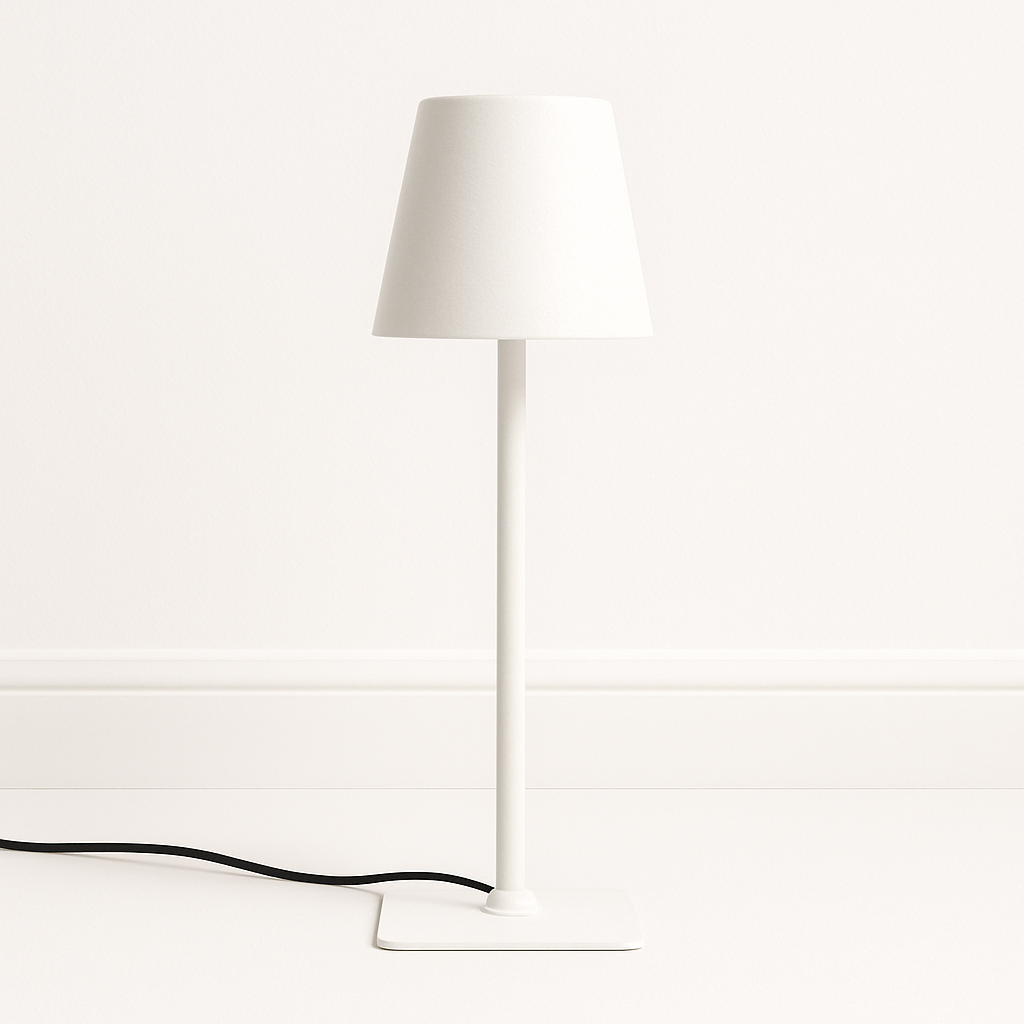 Luminária de Mesa Unicolor Minimalista - Abajur Moderno Colorido