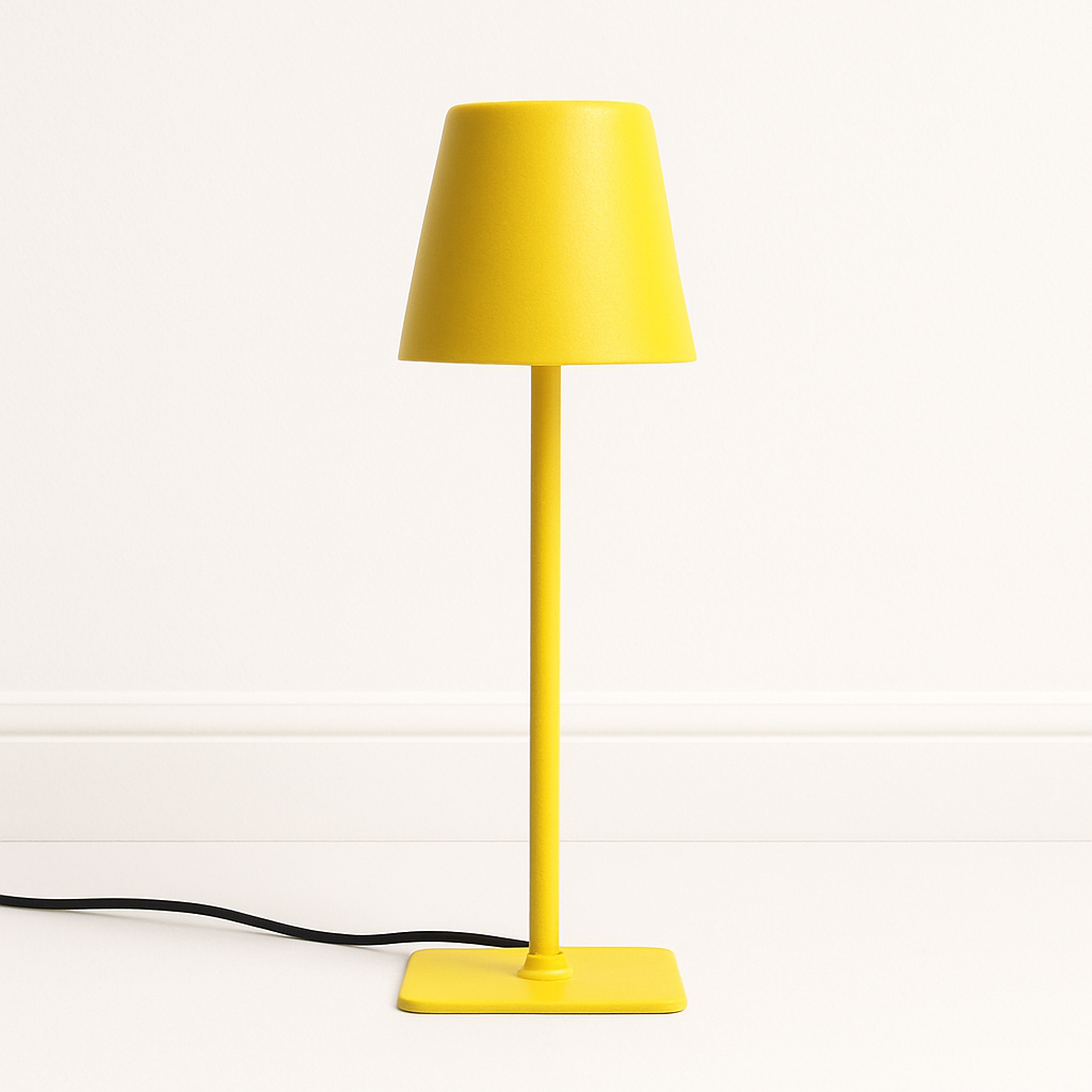 Luminária de Mesa Unicolor Minimalista - Abajur Moderno Colorido