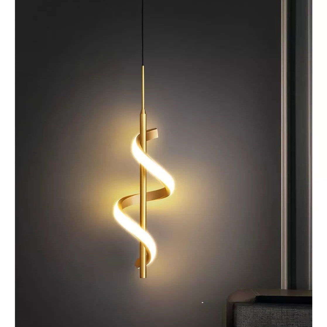 Luminária de Teto Espiral Pendente Aura Spiral - homedecor