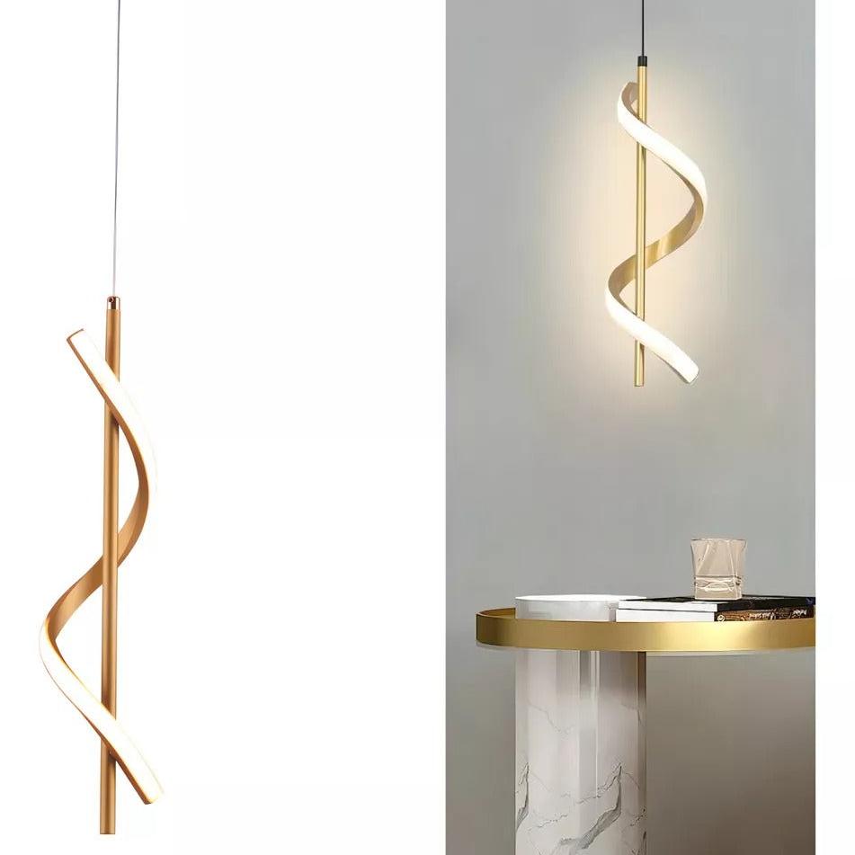Luminária de Teto Espiral Pendente Aura Spiral - homedecor