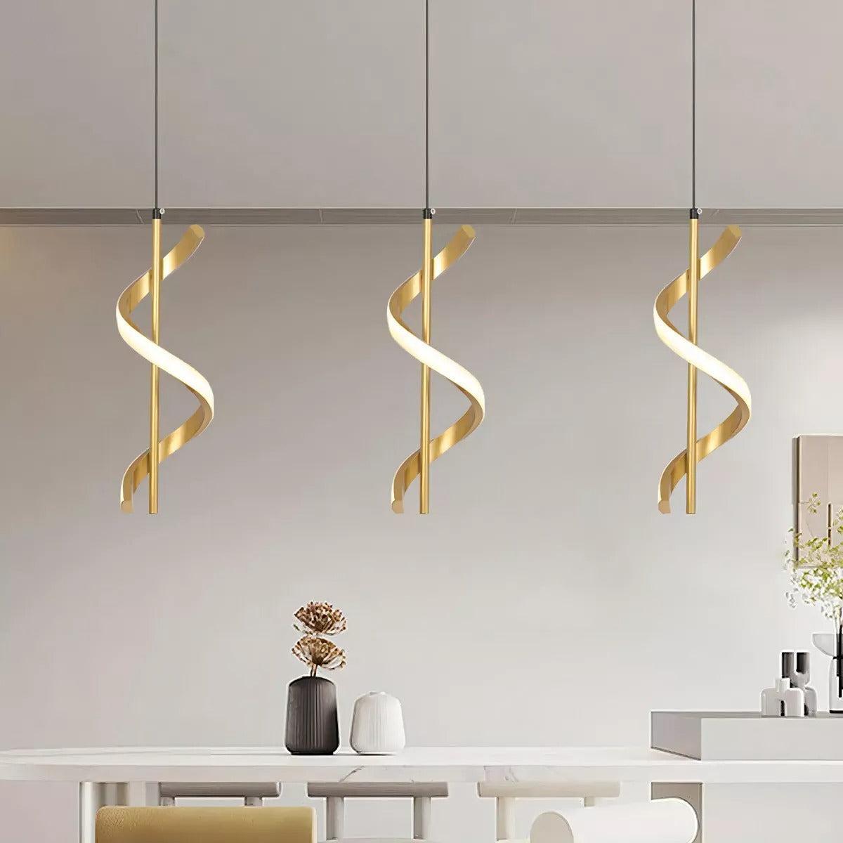 Luminária de Teto Espiral Pendente Aura Spiral - homedecor