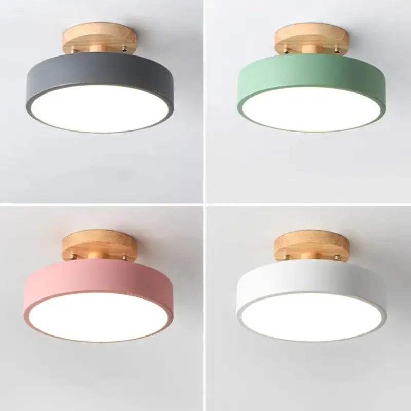 Plafon de Teto LED Redondo Estilo Nórdico 13W Bivolt Skandi Circle