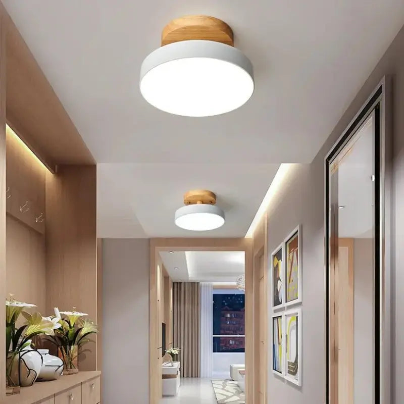 Plafon de Teto LED Redondo Estilo Nórdico 13W Bivolt Skandi Circle