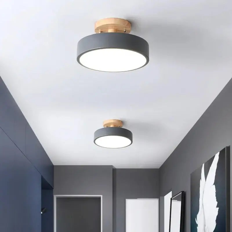 Plafon de Teto LED Redondo Estilo Nórdico 13W Bivolt Skandi Circle