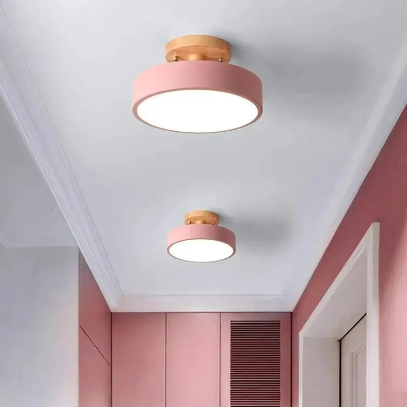 Plafon de Teto LED Redondo Estilo Nórdico 13W Bivolt Skandi Circle