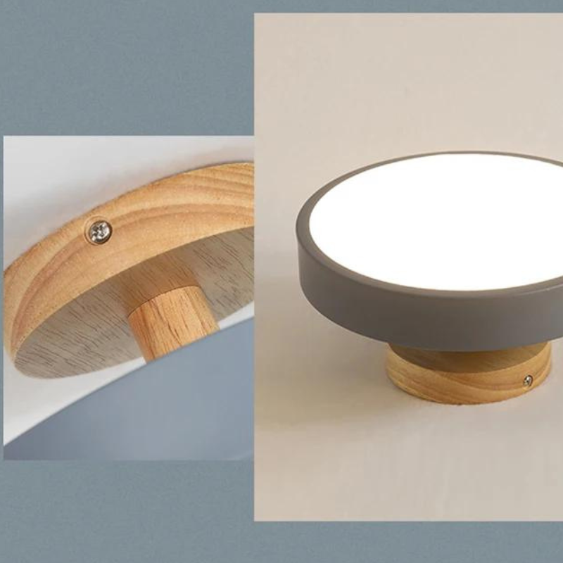 Plafon de Teto LED Redondo Estilo Nórdico 13W Bivolt Skandi Circle
