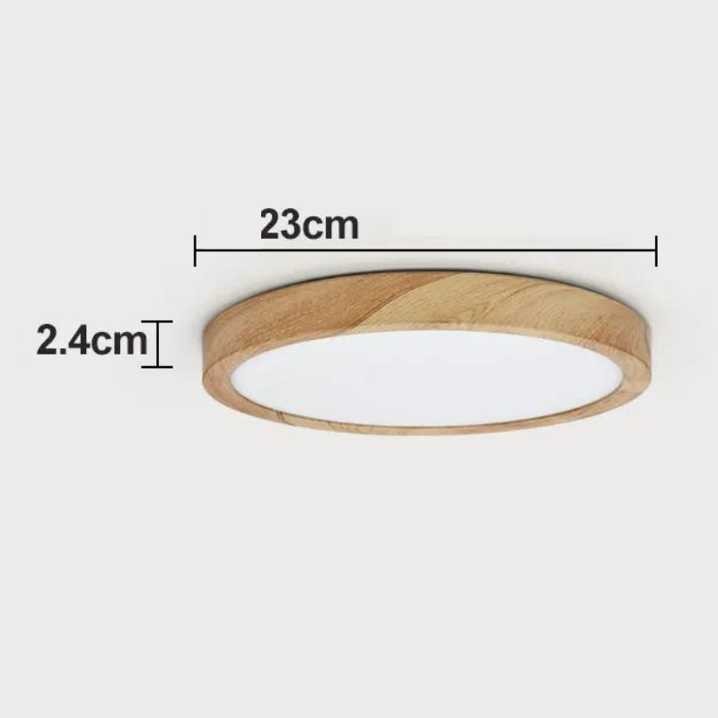 Plafon de Teto em Madeira com LED Sobrepor WoodBeam