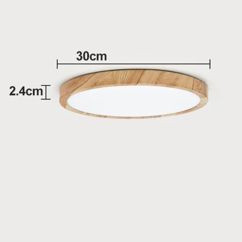 Plafon de Teto em Madeira com LED Sobrepor WoodBeam