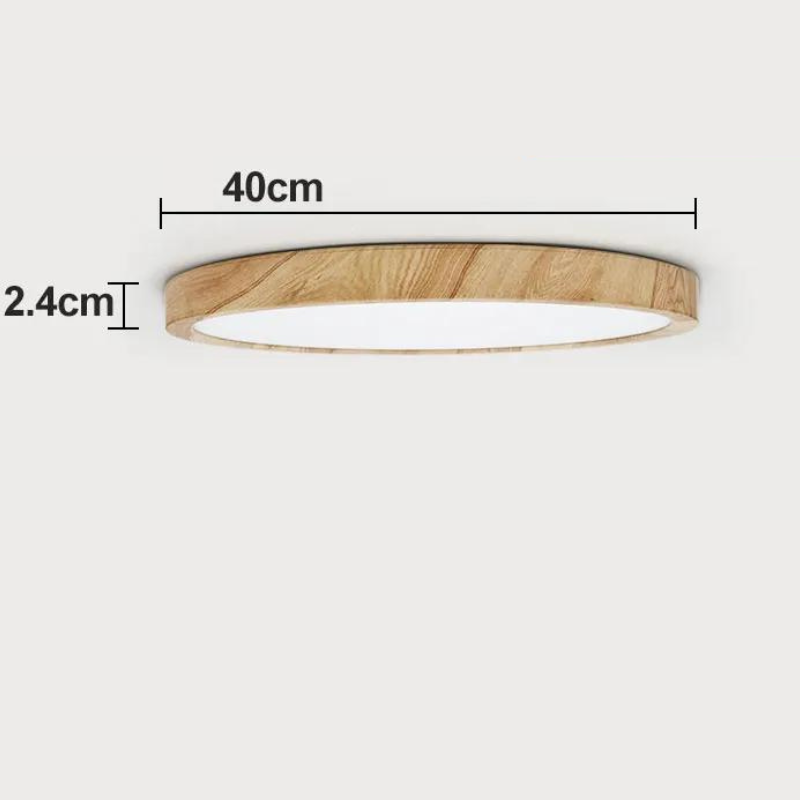 Plafon de Teto em Madeira com LED Sobrepor WoodBeam - homedecor