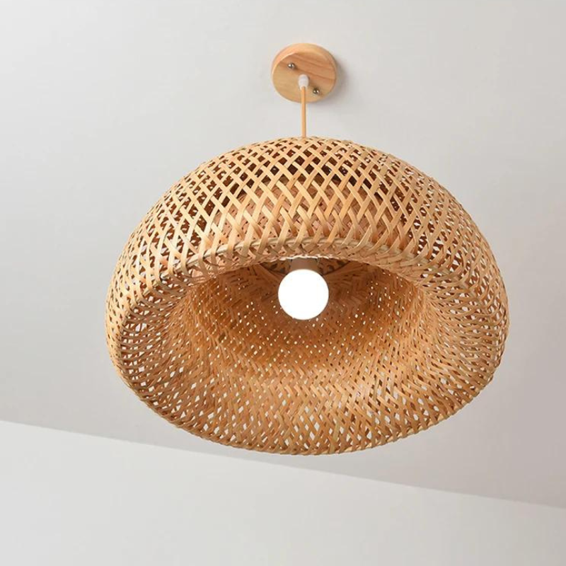 Pendente Sala Jantar Vime Natural Vine Fibras Naturais - homedecor