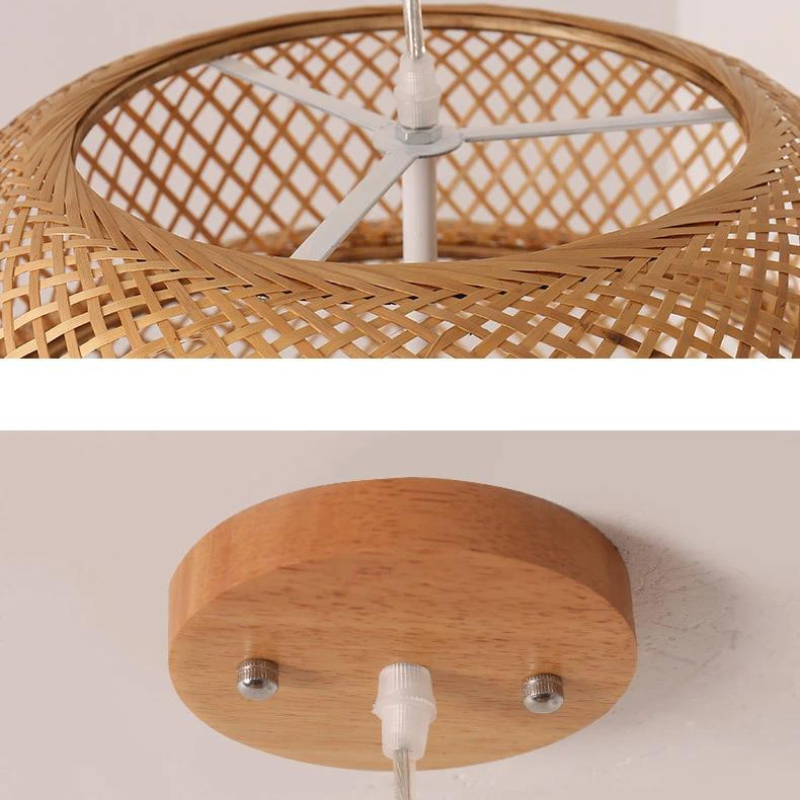 Pendente Sala Jantar Vime Natural Vine Fibras Naturais - homedecor