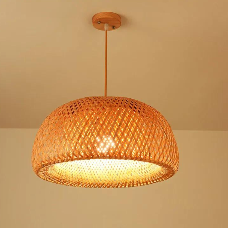 Pendente Sala Jantar Vime Natural Vine Fibras Naturais - homedecor