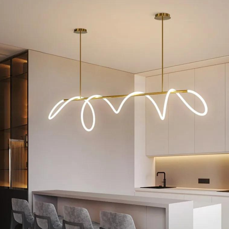 Lustre Moderno Minimalista Sala LED