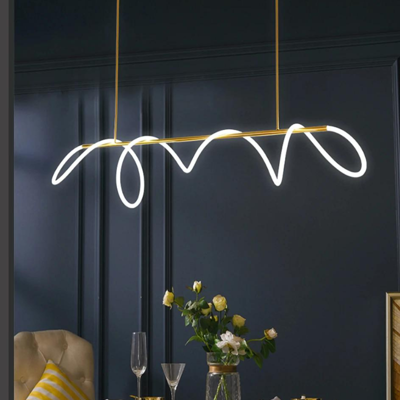 Lustre Moderno Minimalista Sala LED
