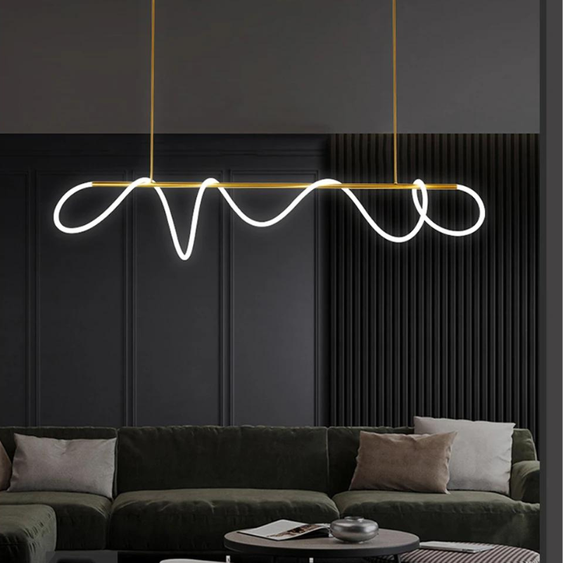 Lustre Moderno Minimalista Sala LED