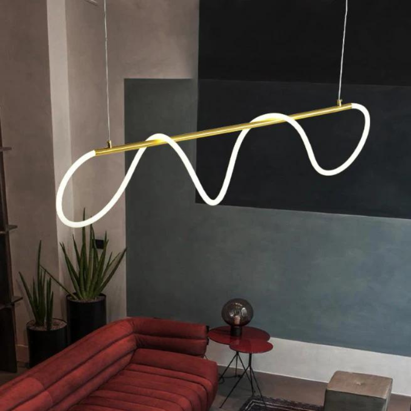 Lustre Moderno Minimalista Sala LED